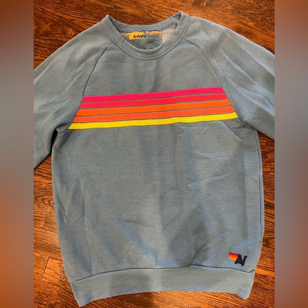 Barley worn aviator nation crewneck!